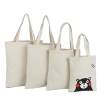 100% Eco-Friendly Cotton Canvas Tote Shopping Bag Very Thick Reusable Totebag with Customized Logo for Groceries