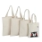 100% Eco-Friendly Cotton Canvas Tote Shopping Bag Very Thick Reusable Totebag with Customized Logo for Groceries