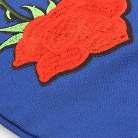 Promotional  Wholesale 100% Blue  Cotton Fabric Tote Cotton Canvas Printed