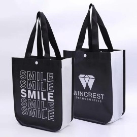 OEM High Quality Eco-Friendly Lulu Non-Woven Tote Bag Custom Logo Fashionable Reusable Shopping Bag Cheap Price