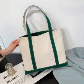 Custom Canvas Tote Bags for Women with Printed Logo High Quality Natural Cotton Large Canvas Shopping Tote Bag