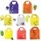 LATTIS Eco-friendly Reusable Portable Polyester Tote Nylon Folding Grocery Shopping Bag Shoulder Strap Custom Logo Recyclable