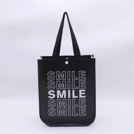 OEM High Quality Eco-Friendly Lulu Non-Woven Tote Bag Custom Logo Fashionable Reusable Shopping Bag Cheap Price