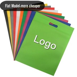 Custom Eco Non-woven Fabric Shopping Tote Bag pp Non Wovefabric Recycle Gift Shopping Tote Bags