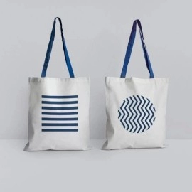 Custom Hand Printed Cotton Canvas Tote Bags for Women's Daily Use All Seasons Custom Logo Wholesale