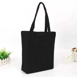 100% Eco-Friendly Cotton Canvas Tote Shopping Bag Very Thick Reusable Totebag with Customized Logo for Groceries