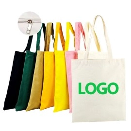 Wholesale Custom Print Logo Cheap Reusable Shopping Bags Cotton Canvas Tote Bag