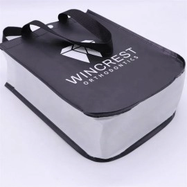OEM High Quality Eco-Friendly Lulu Non-Woven Tote Bag Custom Logo Fashionable Reusable Shopping Bag Cheap Price