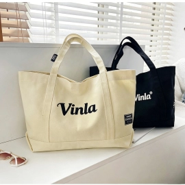 Reusable Designer Womens Handbags Cloth Bags Personalize Custom Blank Canvas Totes with Zipper and Pocket for Beach Grocery