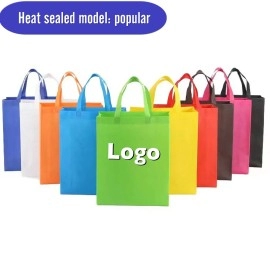 Custom Eco Non-woven Fabric Shopping Tote Bag pp Non Wovefabric Recycle Gift Shopping Tote Bags