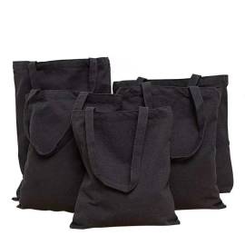 100% Eco-Friendly Cotton Canvas Tote Shopping Bag Very Thick Reusable Totebag with Customized Logo for Groceries
