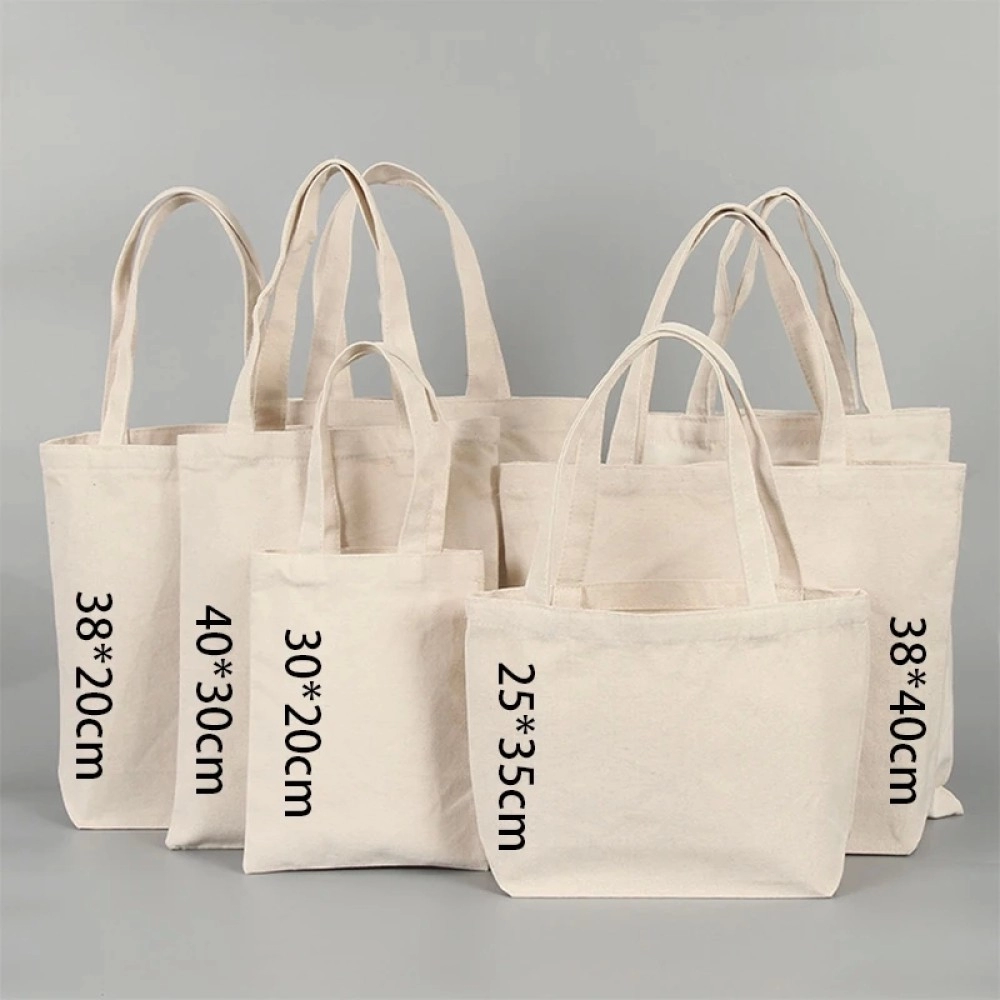 Wholesale Custom Print Logo Cheap Reusable Shopping Bags Cotton Canvas Tote Bag