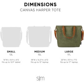 Simple Modern Canvas Tote Bag for Women