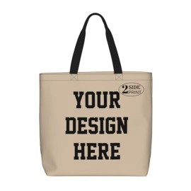 Brown Customized Canvas Tote Bag