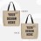 Brown Customized Canvas Tote Bag