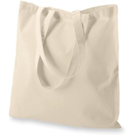 NATURAL color Recycled Cotton Tote Bags