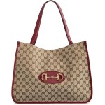 Women's Pre-Loved Gucci Tote Bag, Canvas with Leather Accent