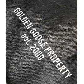 Golden Goose California Bag N-S Property Waxed Canvas Body Zipped Tote Bag - Black