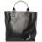 Golden Goose California Bag N-S Property Waxed Canvas Body Zipped Tote Bag - Black